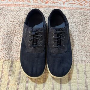 Men's Olukai Navy Nohea Moku No Tie Boat Shoes - Size 8.5